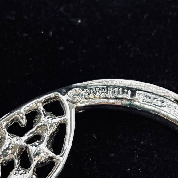 Vintage Sarah Coventry Silver Tone Aurora Borealis Rhinestone Bird Brooch (5189) - Picture 6 of 6